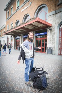 ©Andrea Pasquali, 2017, Piacenza - Claudio Pellizzeni torna a casa dopo il giro del mondo senza aerei in 1000 giorni